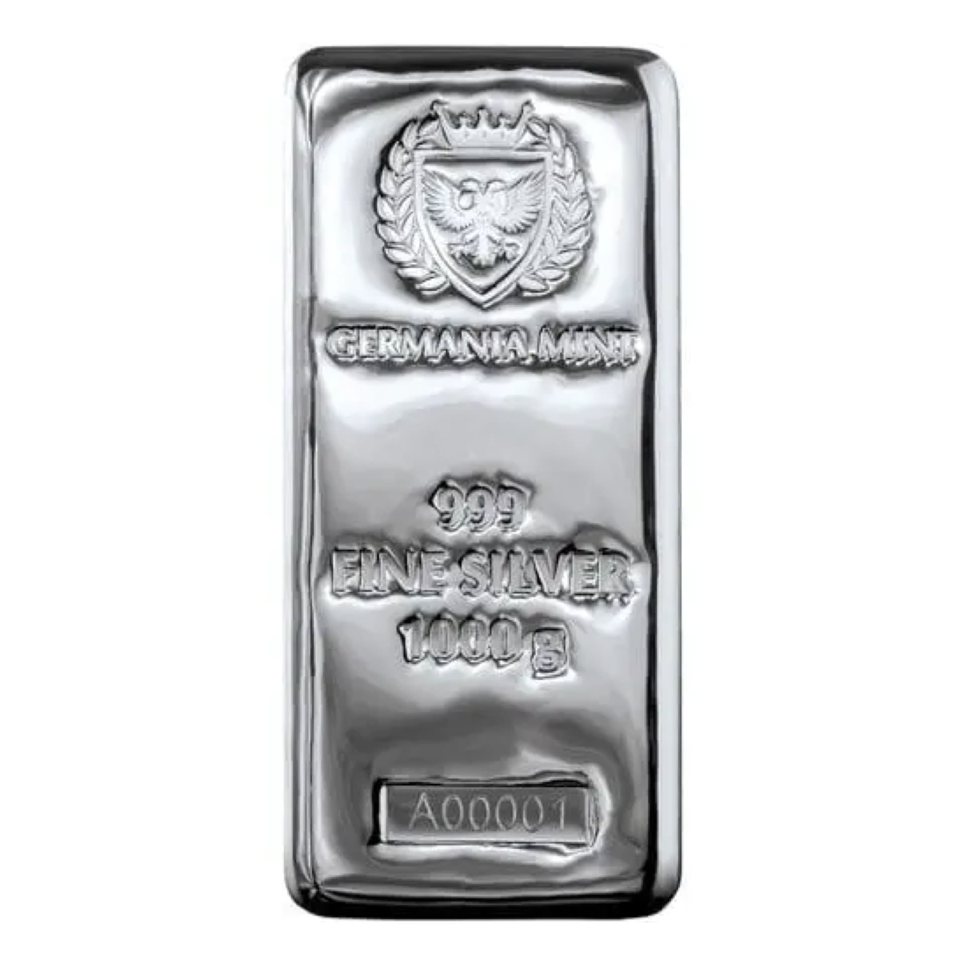 1 Kilo Germania Cast Silver Bar - amrarecoin.com