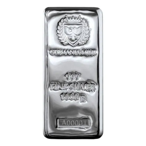 1 Kilo Germania Cast Silver Bar - amrarecoin.com