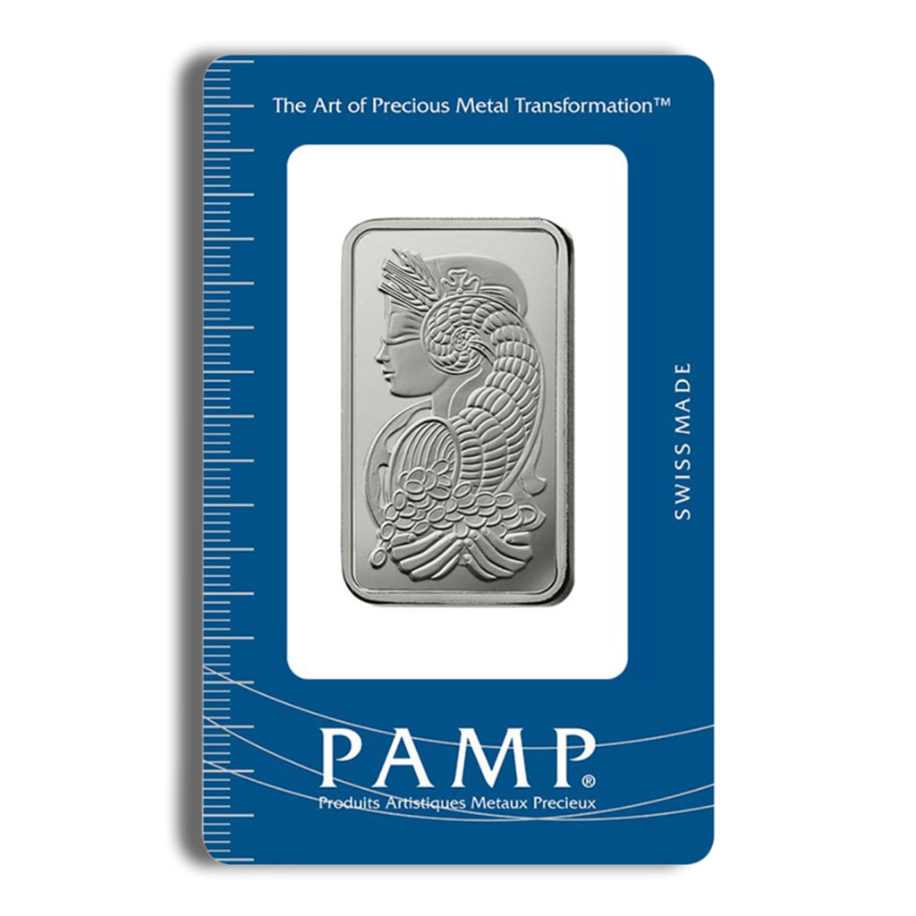 1 oz PAMP Platinum Bar (with Assay)