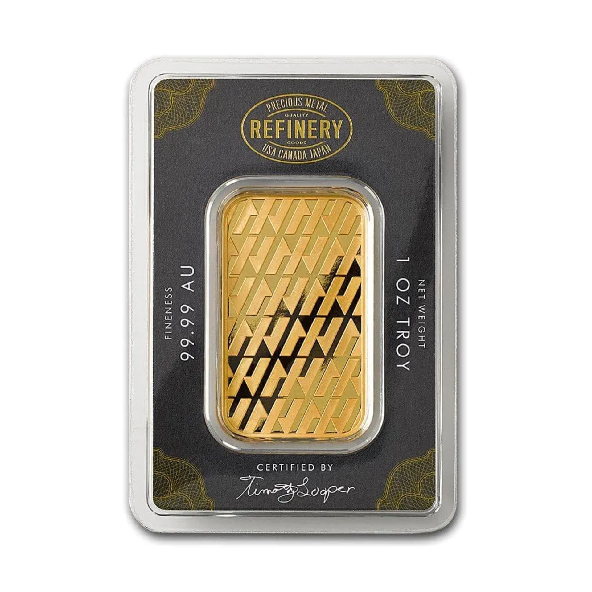 1 oz Asahi Gold Bar (with Assay) - amrarecoin.com