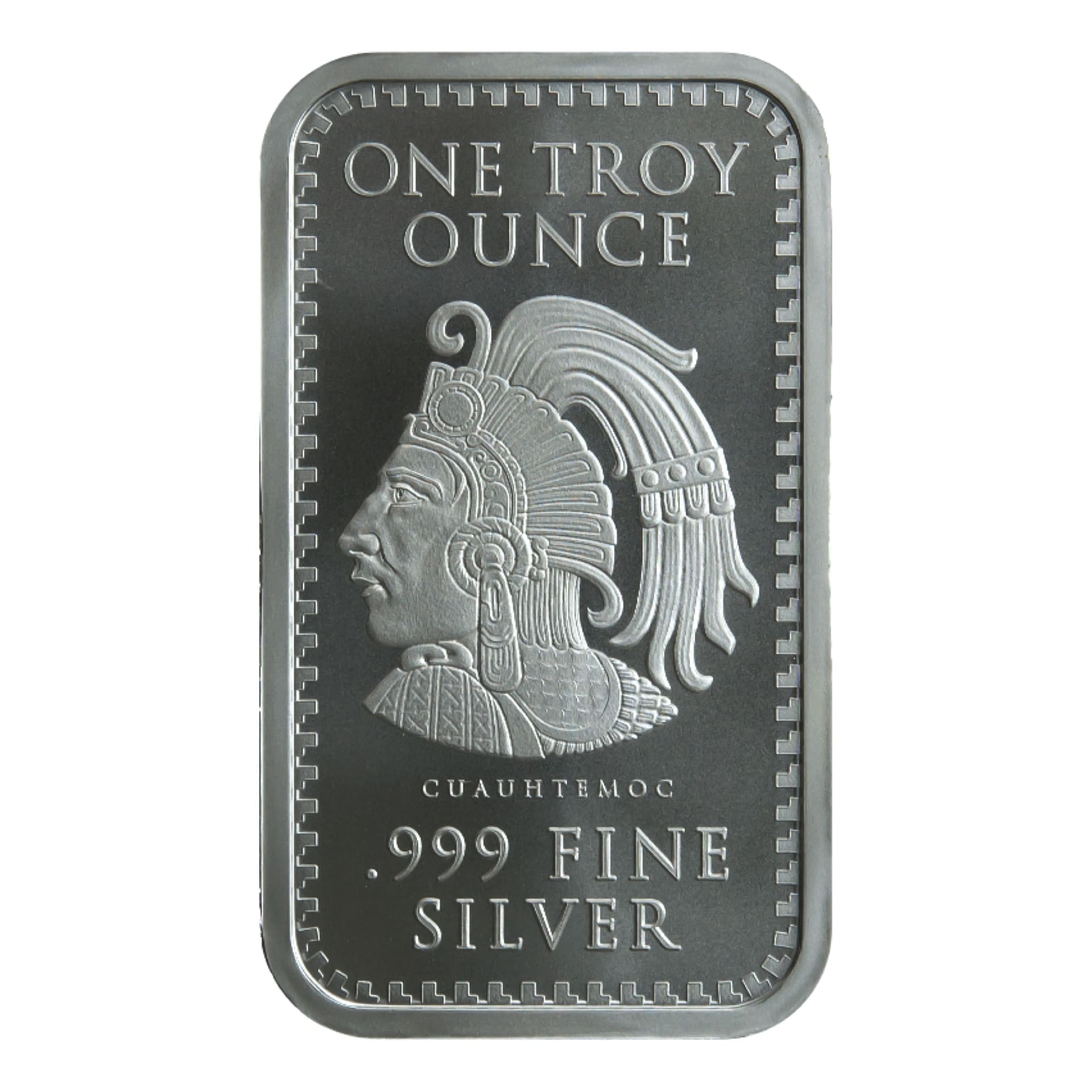 1 oz Aztec Calendar Silver Bar - amrarecoin.com