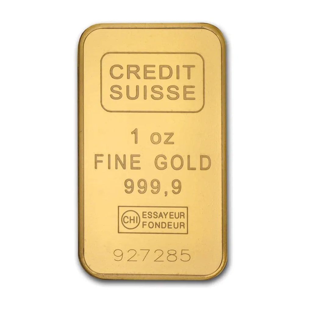 1 oz Credit Suisse Gold Bar - American Rare Coin and Collectibles