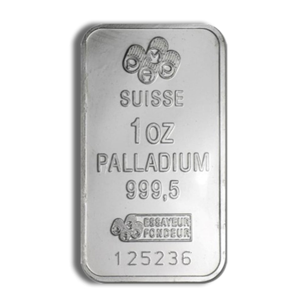 1 oz Credit Suisse Palladium Bar - American Rare Coin and Collectibles