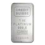 1 oz Credit Suisse Platinum Bar (with Assay) - amrarecoin.com