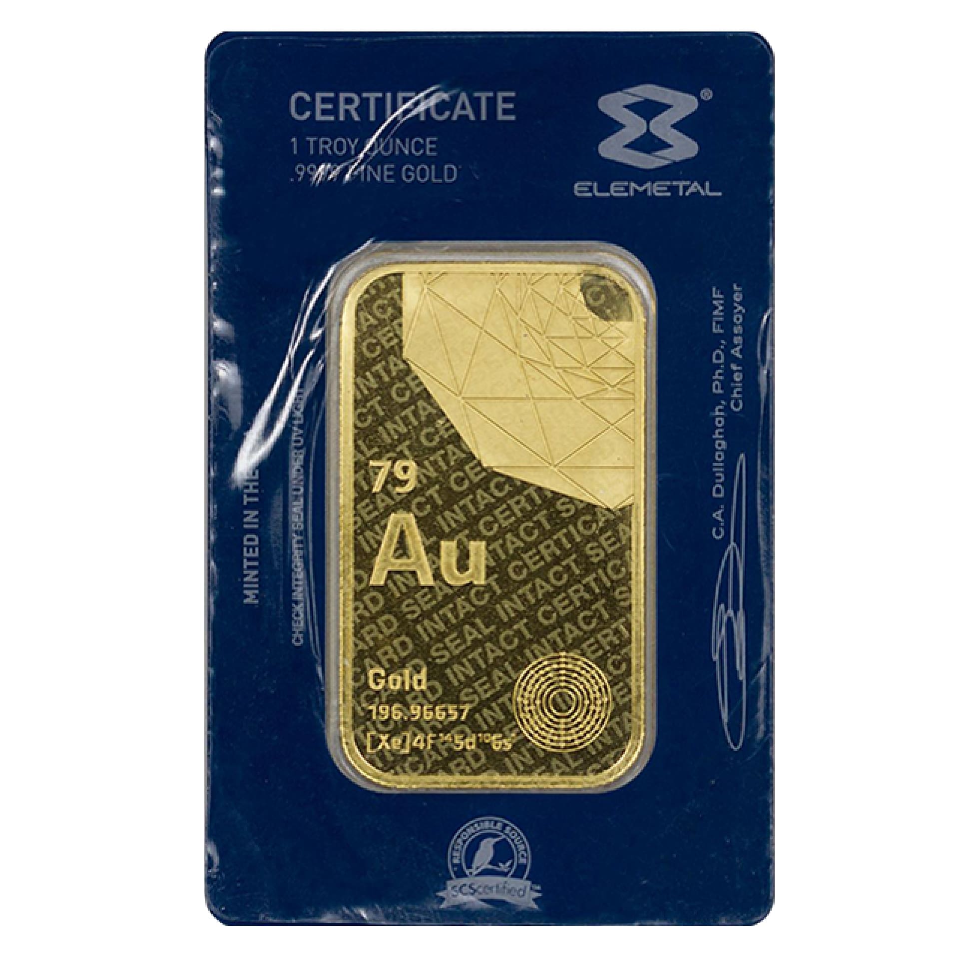 1 oz Gold Bar Elemetal OPM or NTR - American Rare Coin and Collectibles