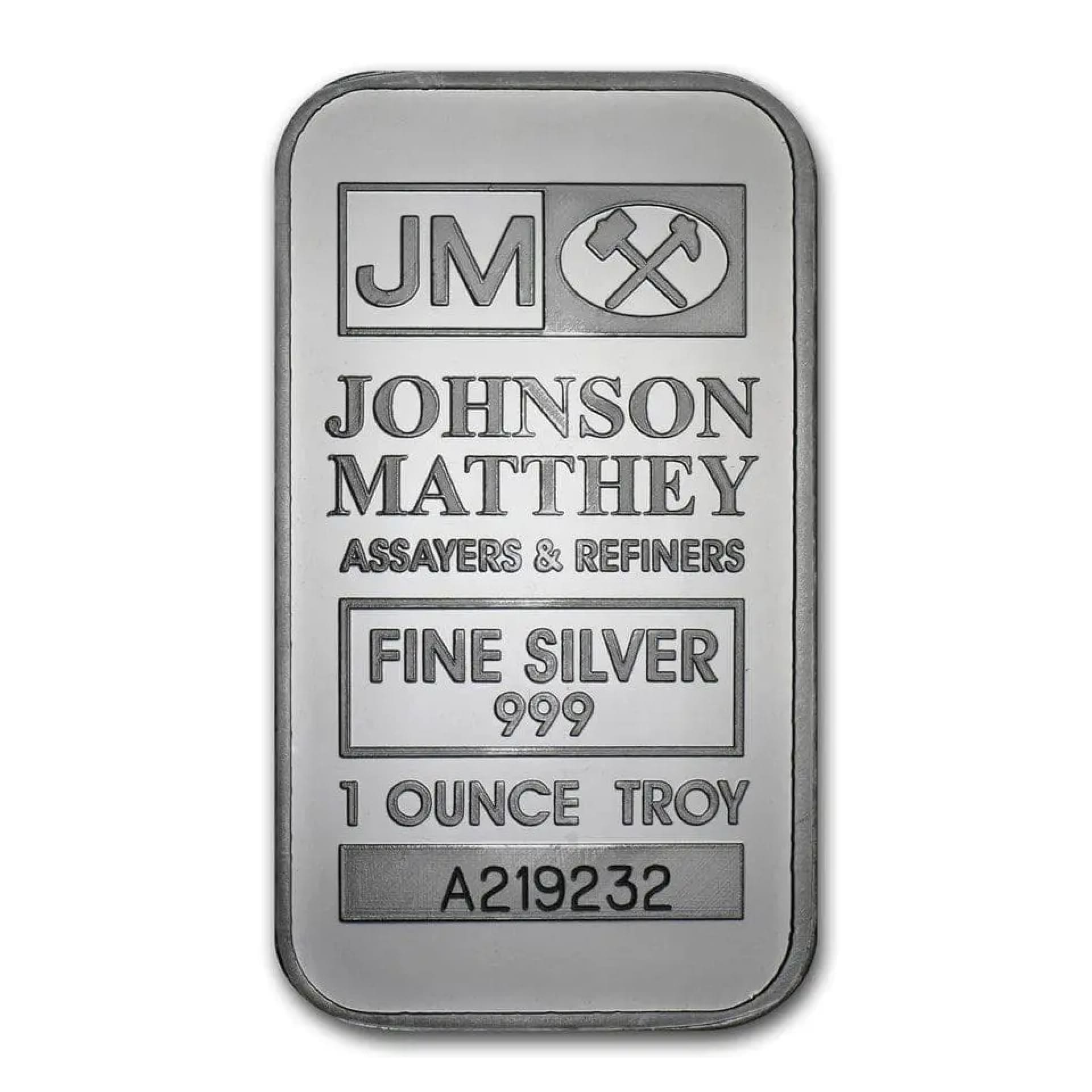 1 oz Johnson Matthey Silver Bar - American Rare Coin and Collectibles