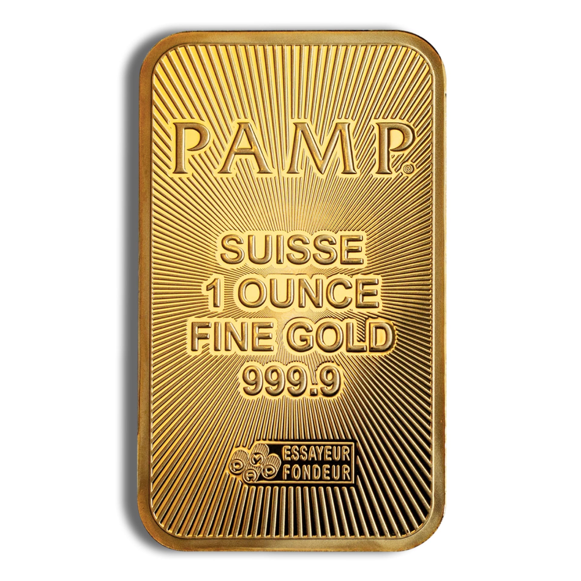 1 oz PAMP Refinery Gold Bar (with Assay) - American Rare Coin and Collectibles