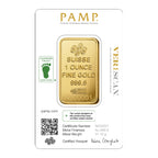 1 oz PAMP Suisse Gold Bar - Lady Fortuna Veriscan - amrarecoin.com