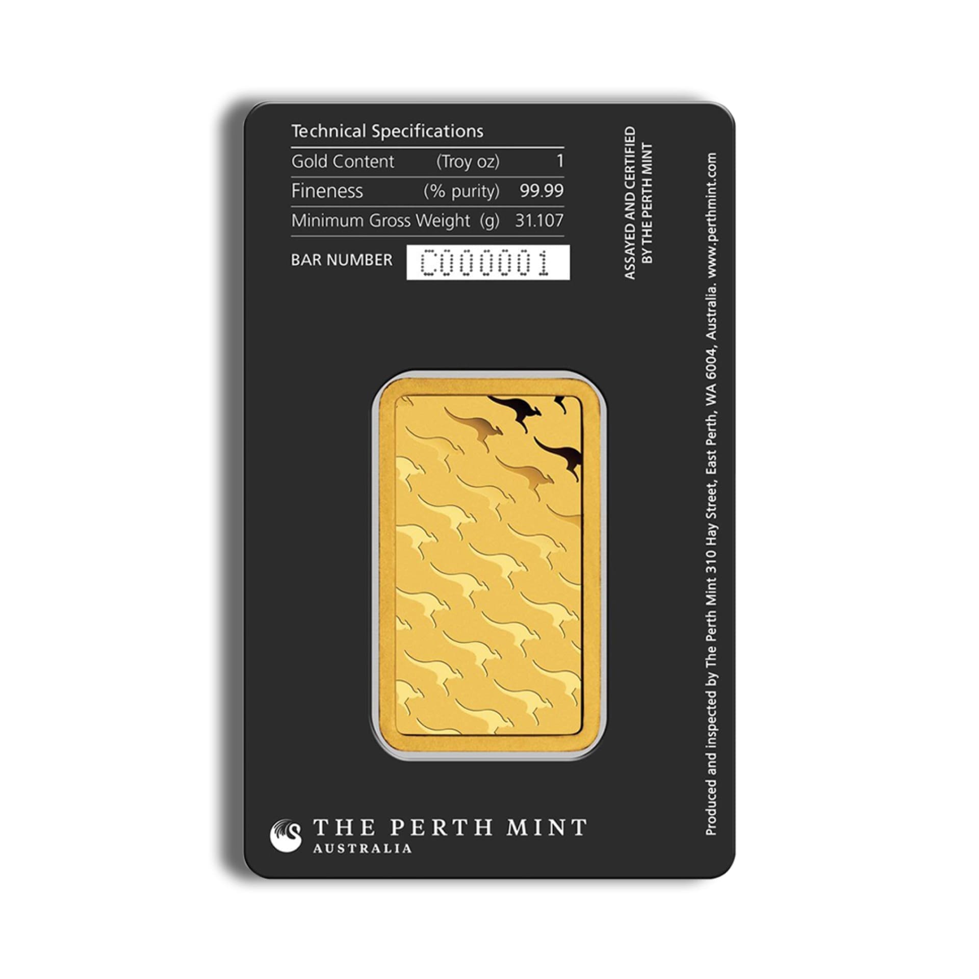 1 oz Perth Mint Gold Bar - amrarecoin.com