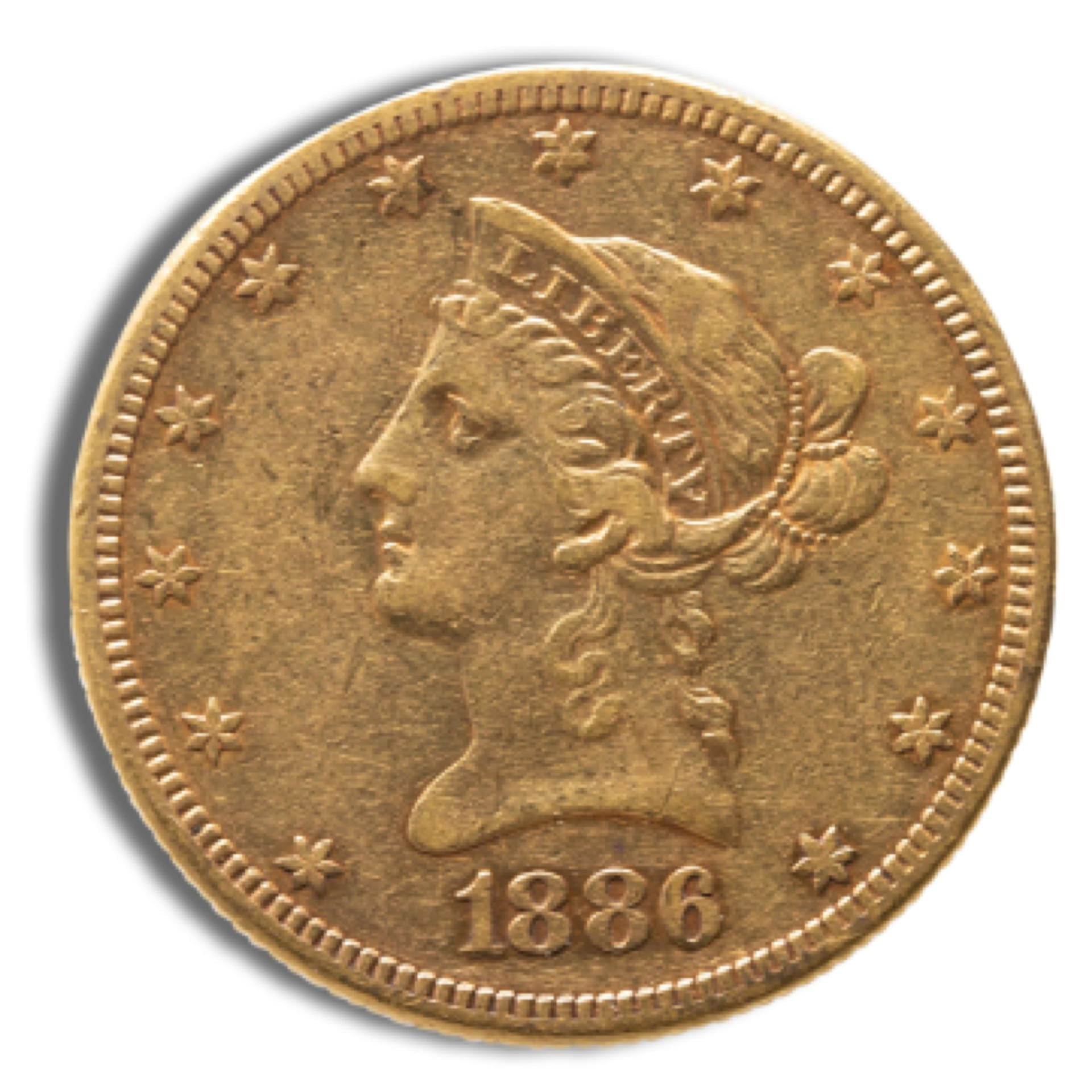 $10 Liberty Gold Eagle - VF (1866 - 1907) - amrarecoin.com
