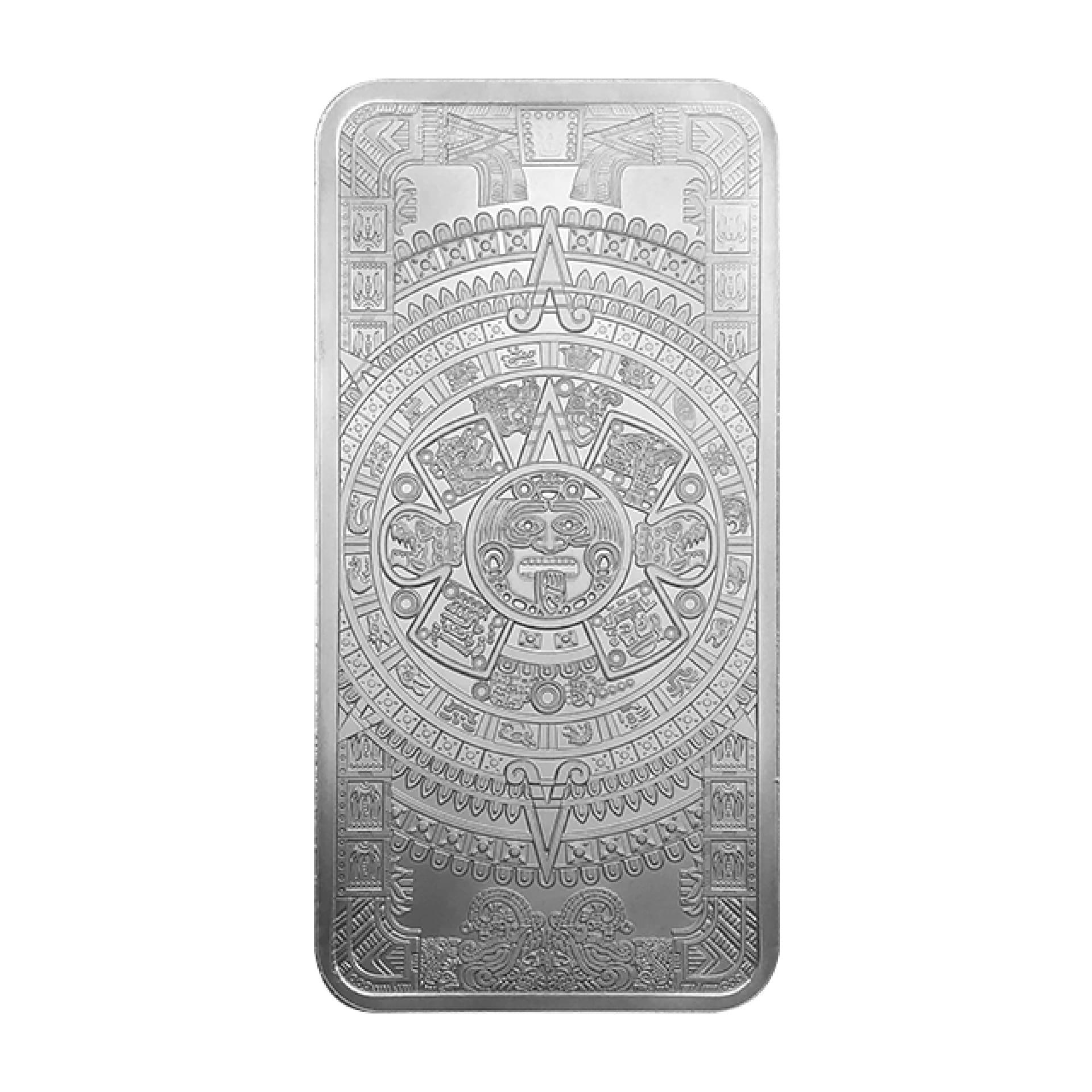 10 oz Aztec Calendar Silver Bar - amrarecoin.com