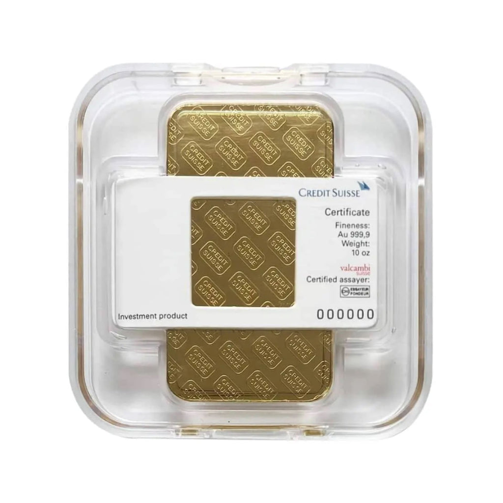 10 oz Credit Suisse Gold Bar - amrarecoin.com