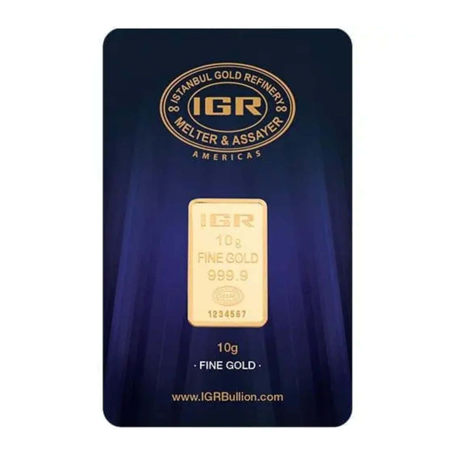 10 oz IGR Gold Bar - amrarecoin.com
