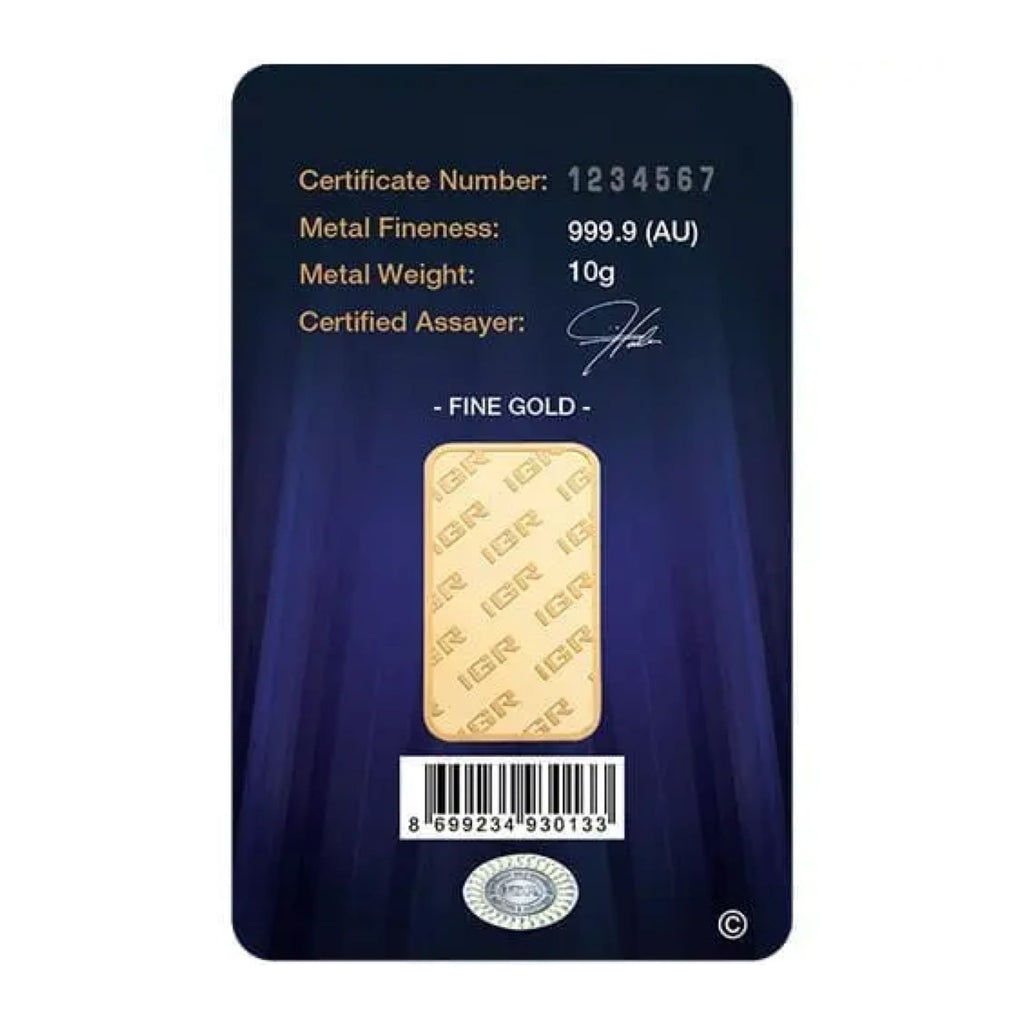 10 oz IGR Gold Bar - amrarecoin.com