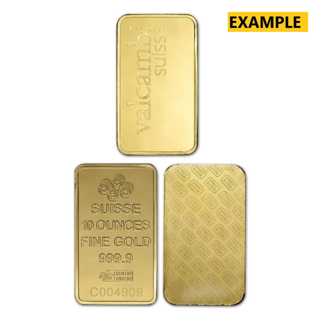 10 oz LBMA Elig. Gold Bar - Varied Mints - American Rare Coin and Collectibles