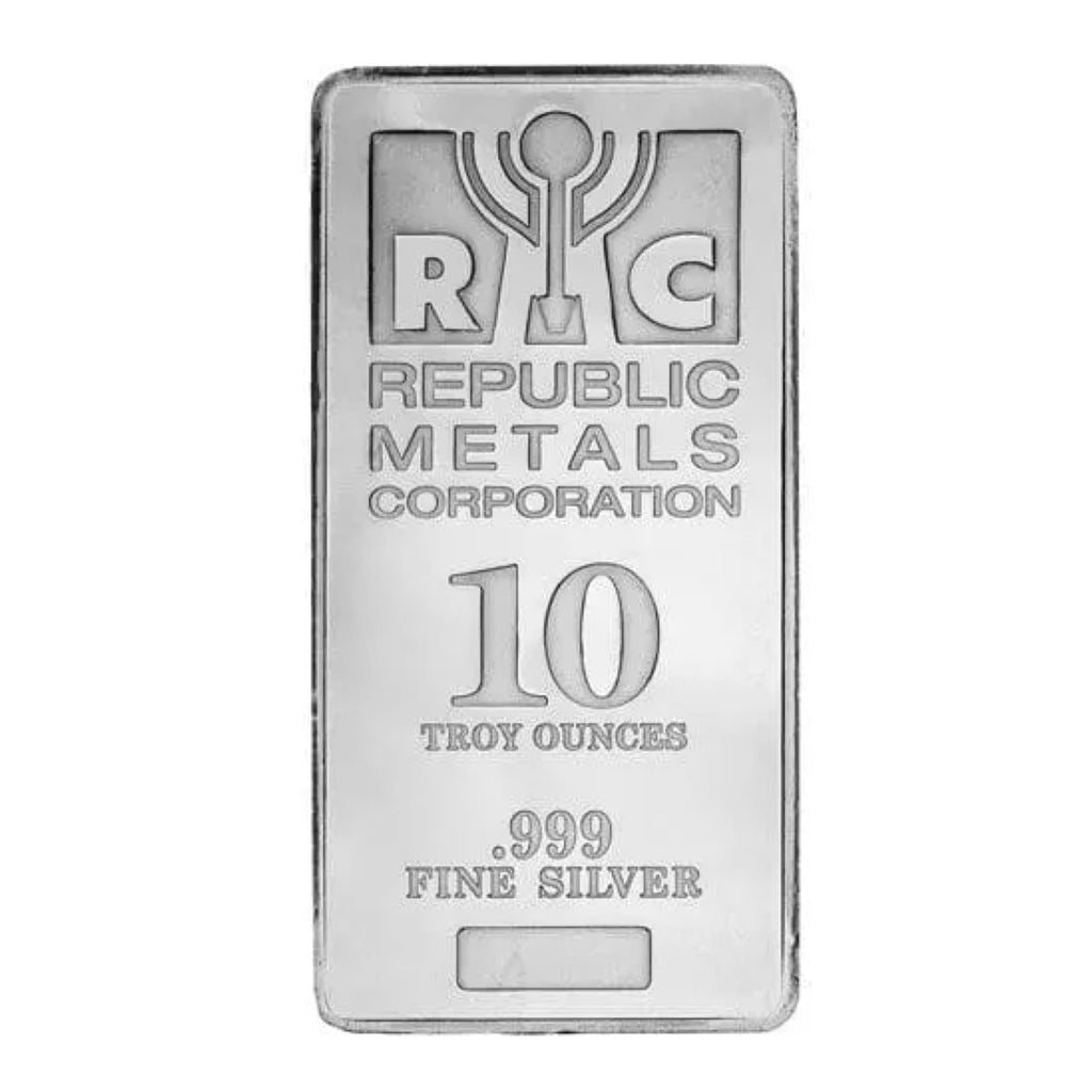 10 oz Republic Metals Silver Bar - amrarecoin.com