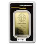 100 Gram Argor - Heraeus Suisse Gold Bar - amrarecoin.com