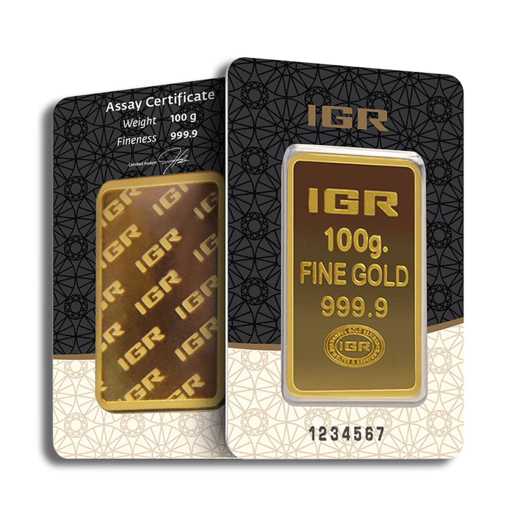 100 Gram IGR Gold Bar - amrarecoin.com