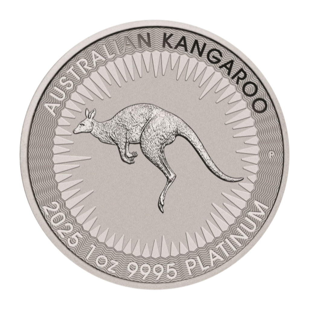 2025 1 oz Australian Platinum Kangaroo Coin (BU) - amrarecoin.com