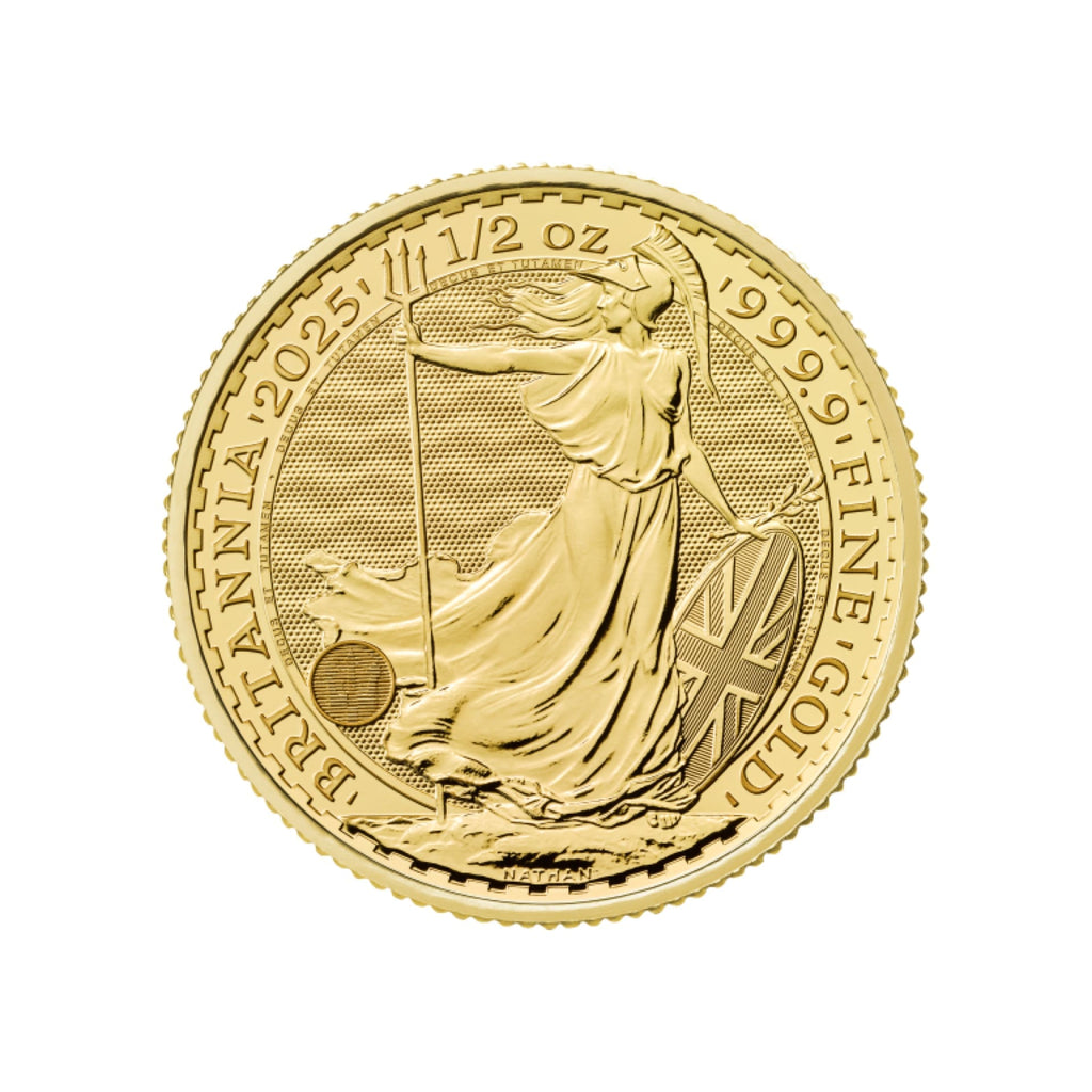 2025 British Gold Britannia King Charles 1/2 oz (BU)