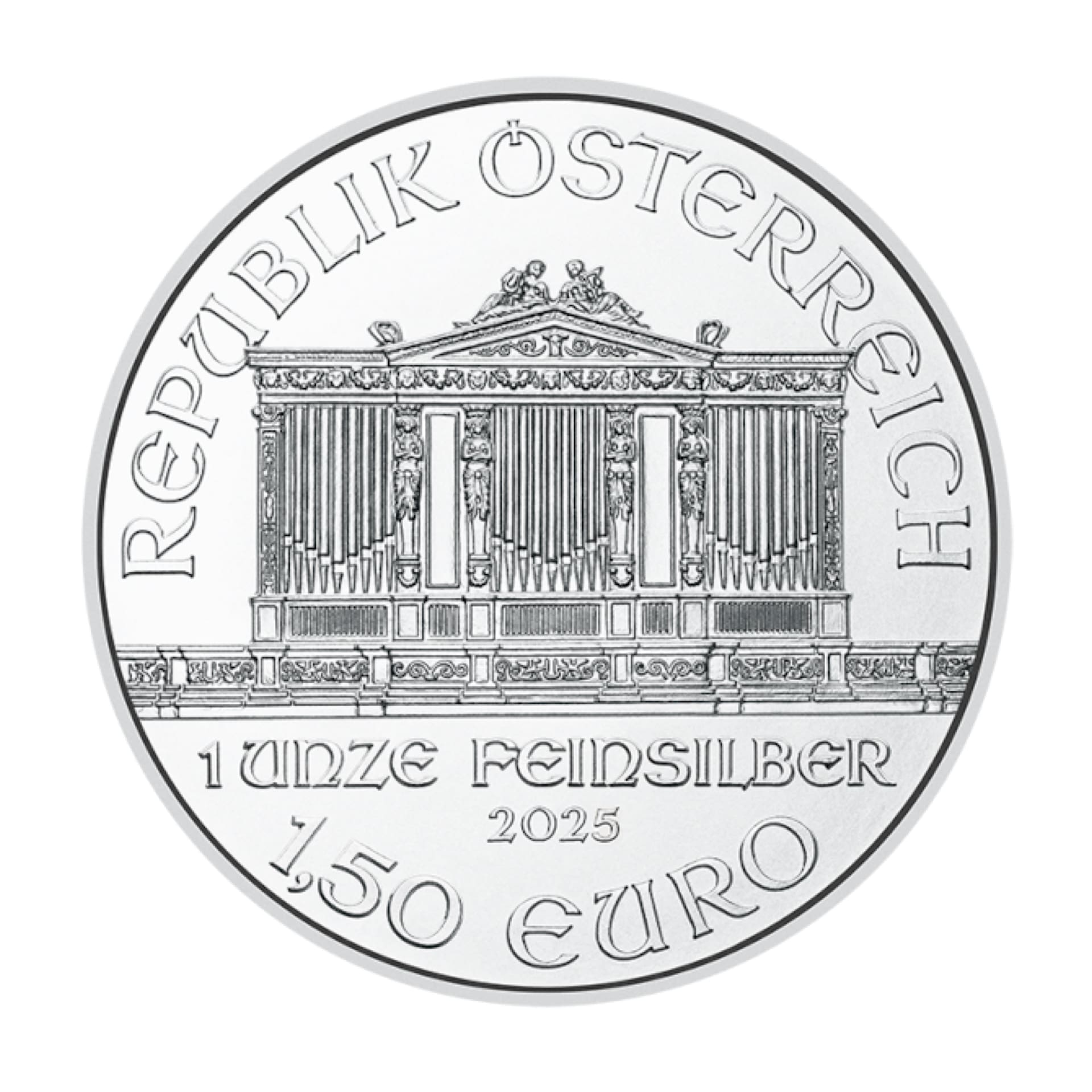 2025 Austrian Silver Philharmonic 1 oz (BU) - amrarecoin.com