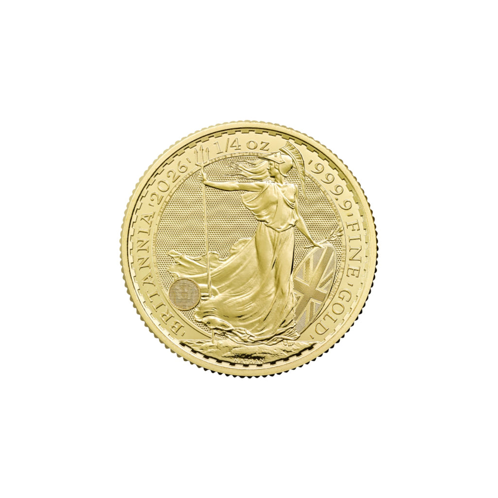 2026 British Gold Britannia King Charles 1/4 oz (BU) - American Rare Coin and Collectibles