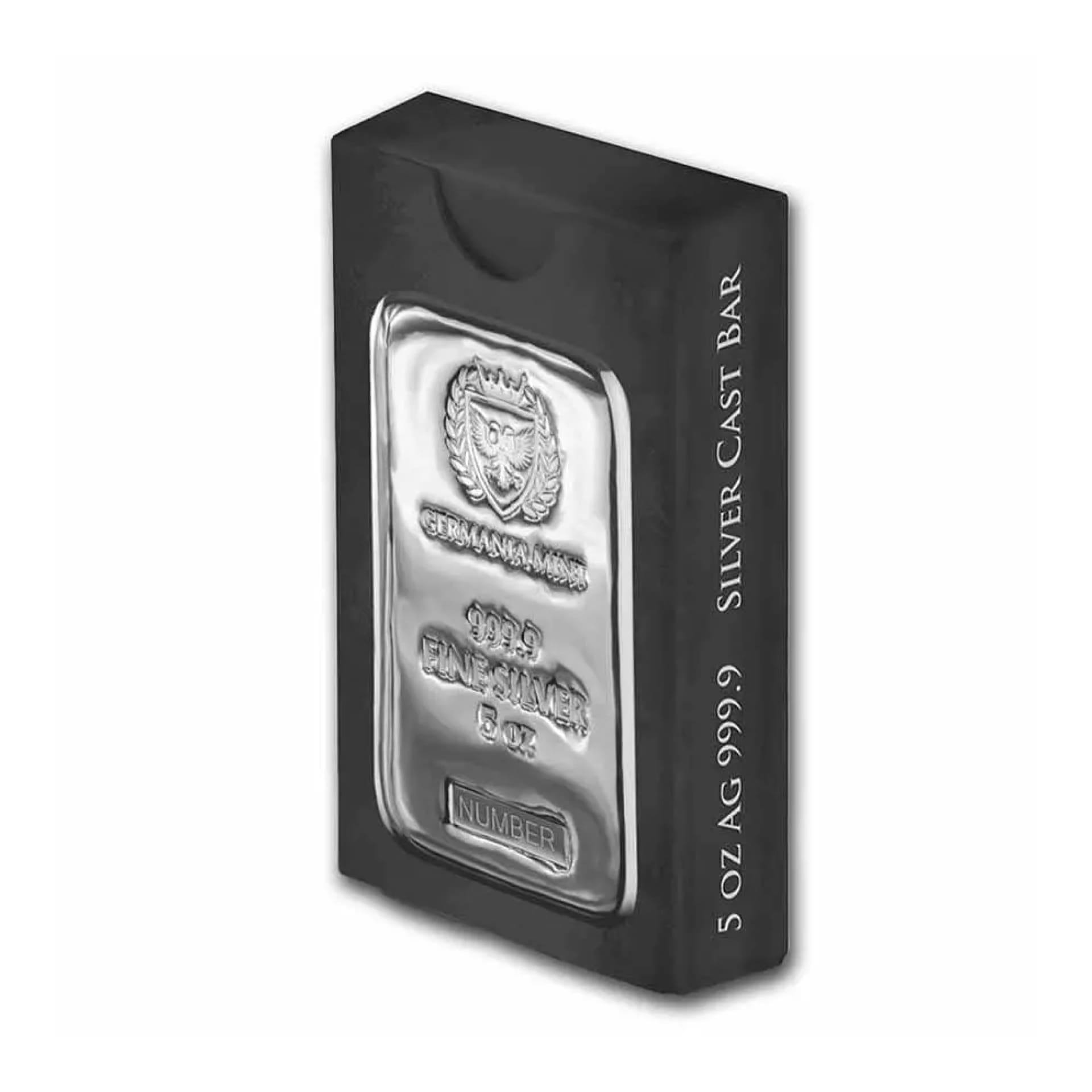 5 oz Germania Cast Silver Bar - amrarecoin.com