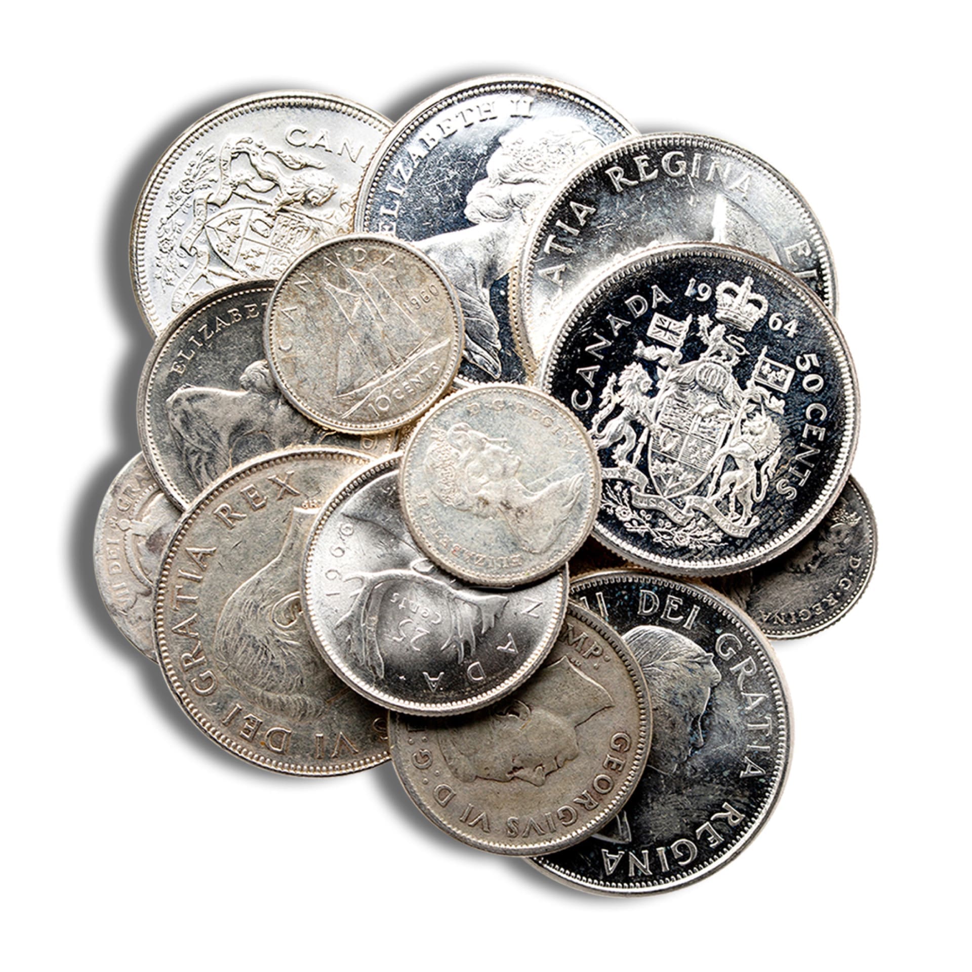 80% Silver Canadian Coins - $1 Face Value - amrarecoin.com