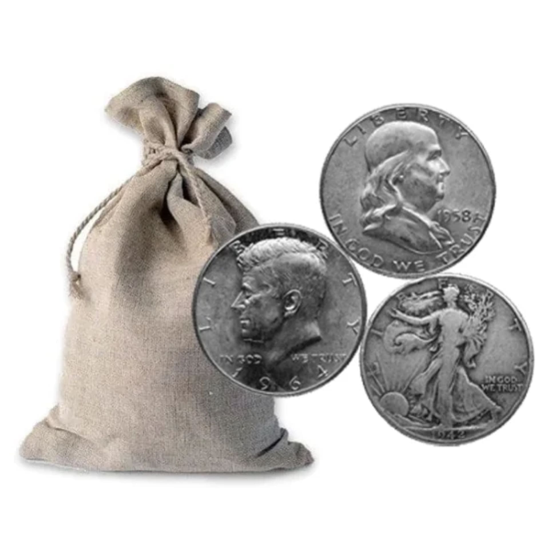 90% Mixed Halves - $25 Face Value - amrarecoin.com