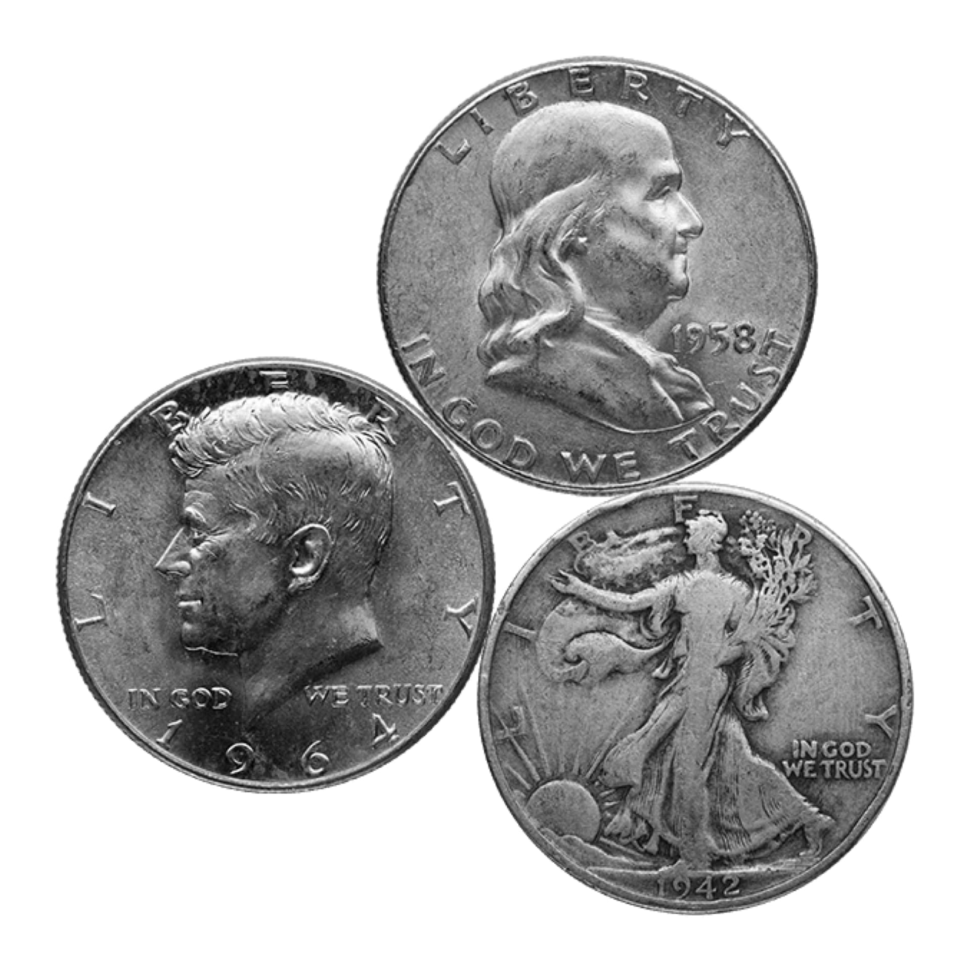 90% Mixed Halves - $25 Face Value - amrarecoin.com