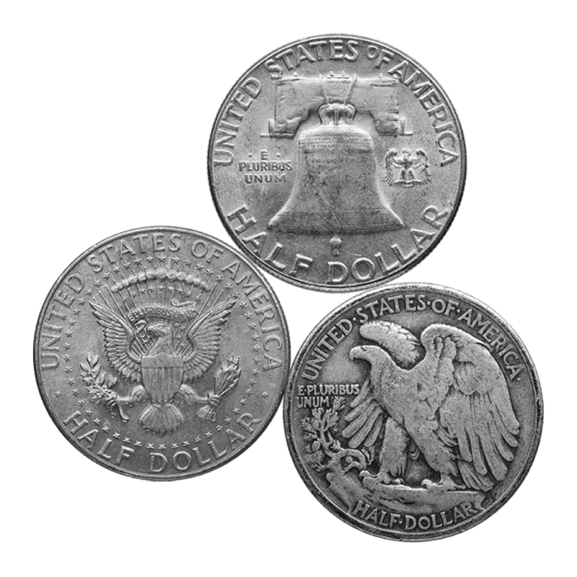 90% Mixed Halves - $25 Face Value - amrarecoin.com