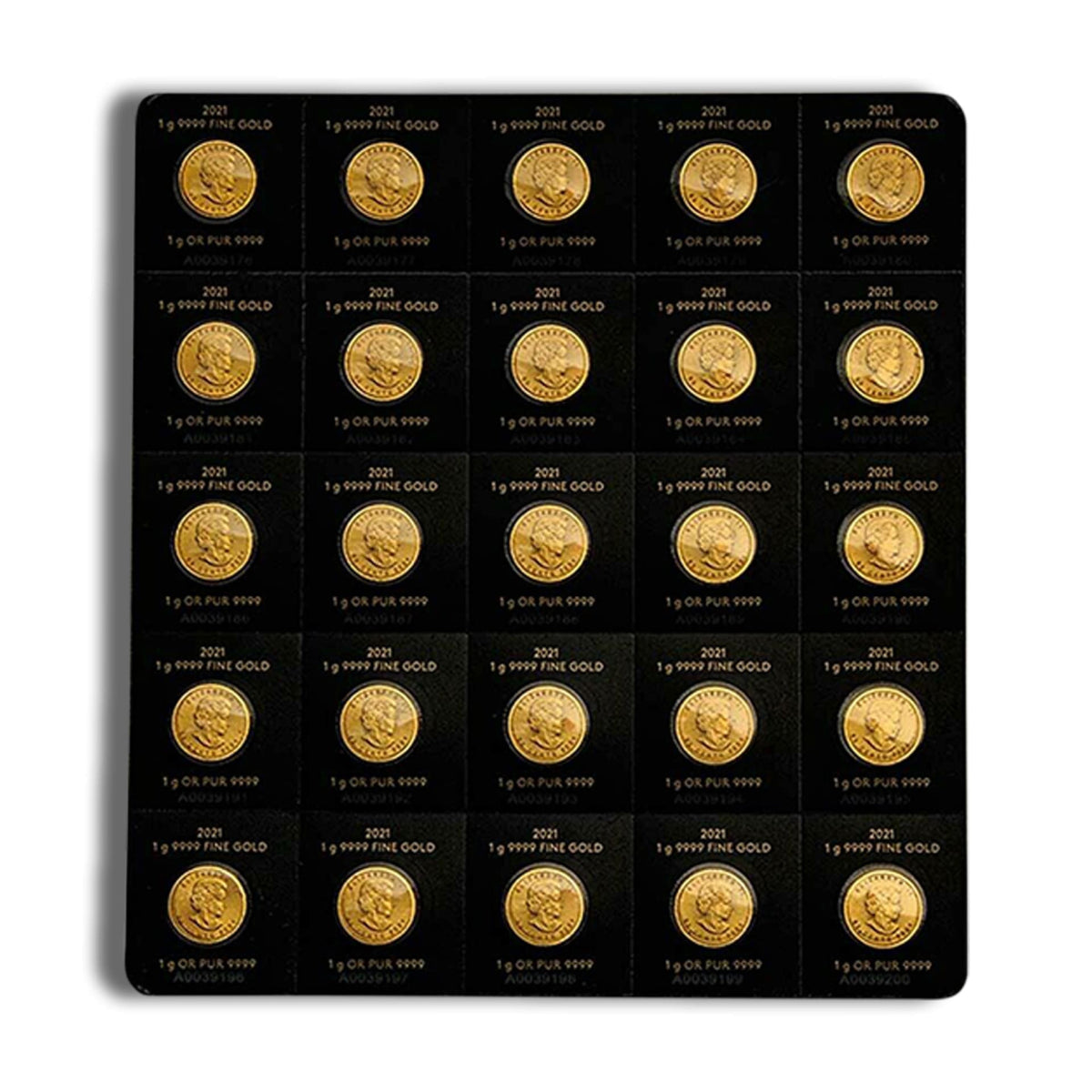 Canadian MapleGram 25 x 1 gram Coins (Varied Year) – American Rare Coin ...