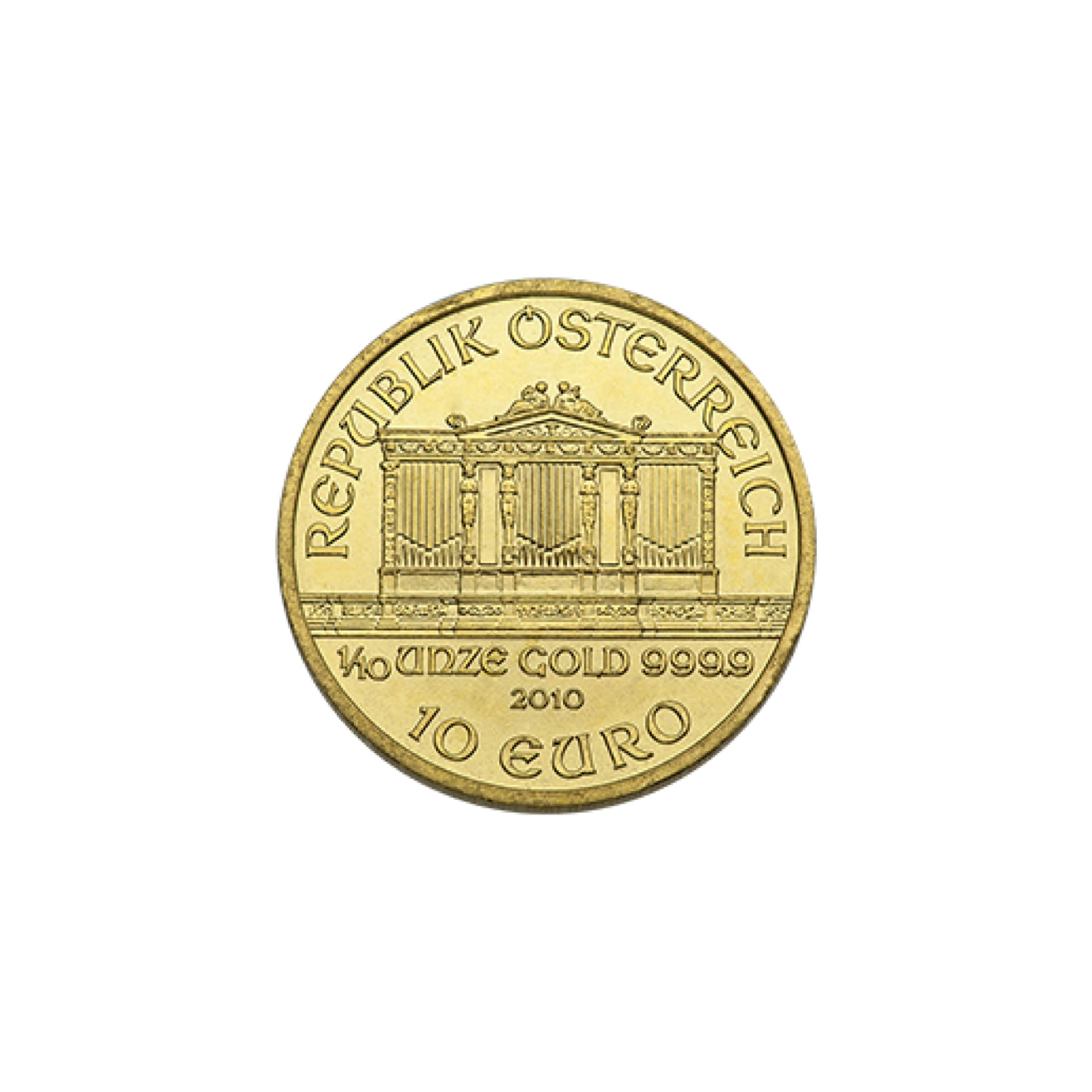 Austrian Gold Philharmonic 1/10 oz (Varied Year) - amrarecoin.com