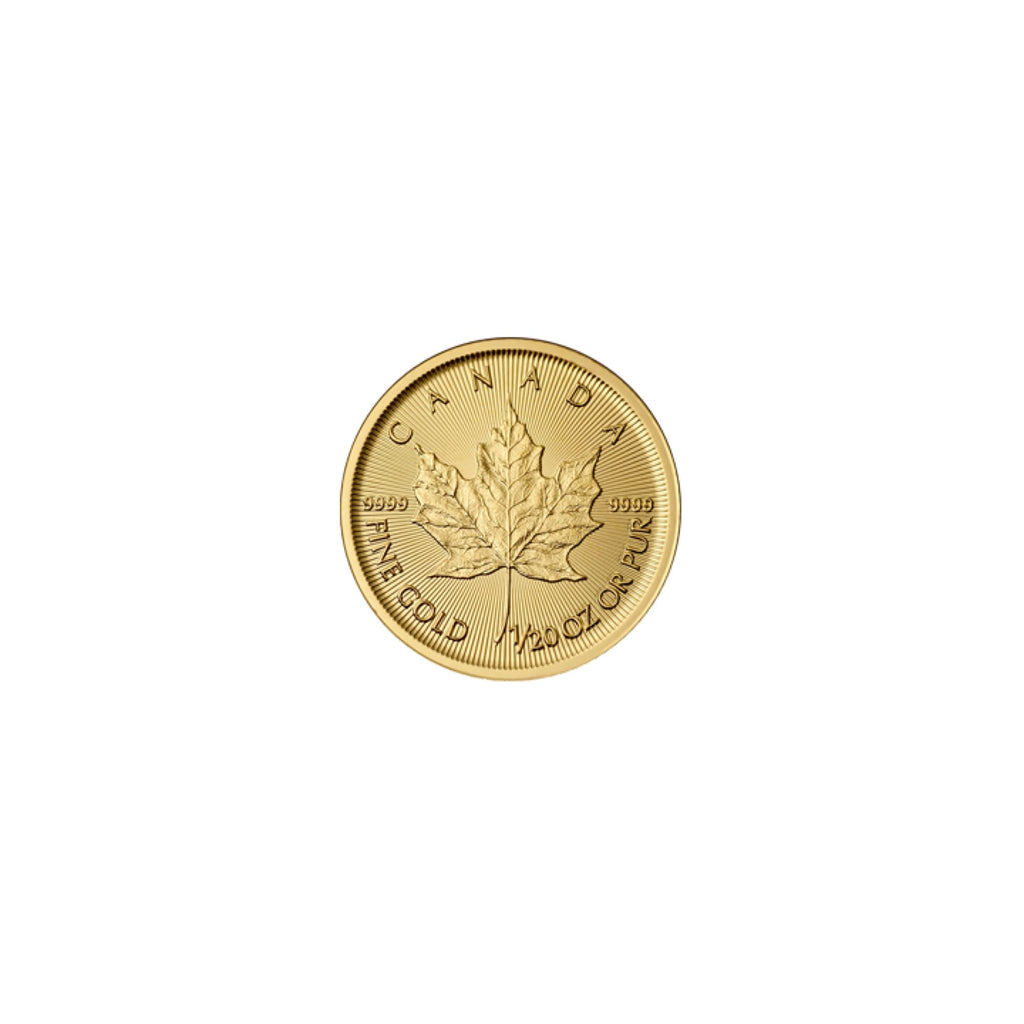 Canadian Gold Maple Leaf 1/20 oz (Varied Year) - amrarecoin.com