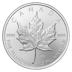 Canadian Palladium Maple Leaf 1 oz (Varied Year) - amrarecoin.com
