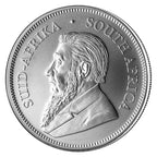South African Silver Krugerrand 1 oz (Varied Year) - amrarecoin.com