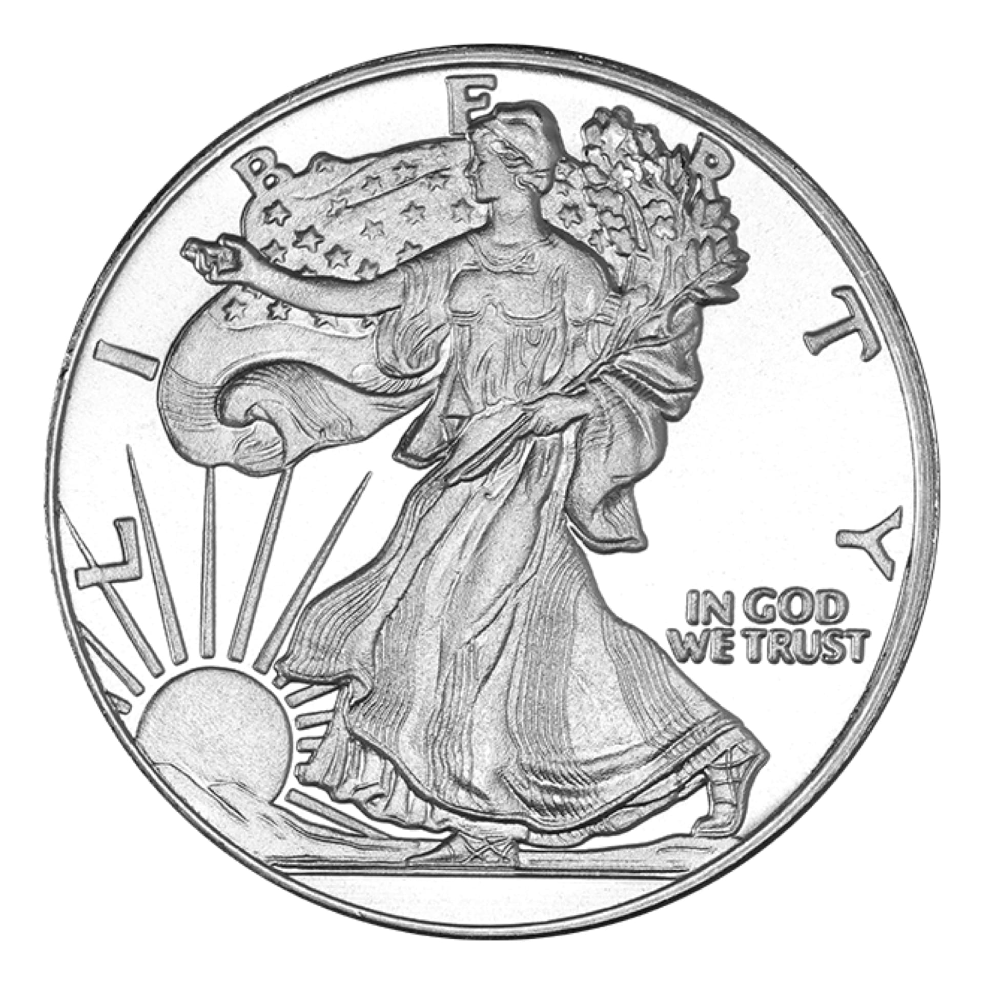 Walking Liberty Silver Round 1 oz - amrarecoin.com