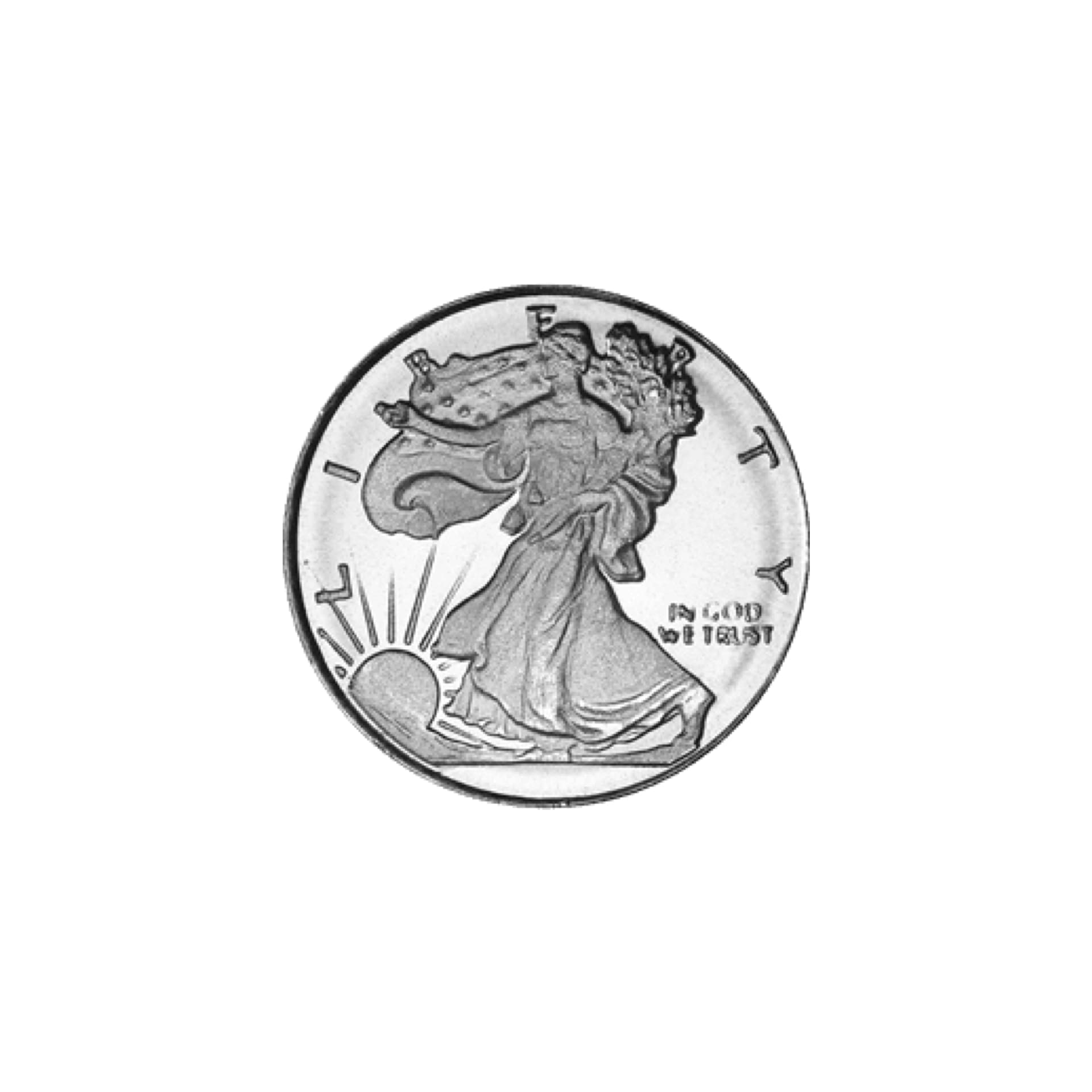 Walking Liberty Silver Round 1/10 oz - amrarecoin.com